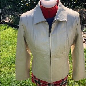 Gold Leather Jacket